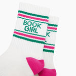 Book Girl - Organic Cotton Women's Sports Socks. Gifts for book lovers | Laughing Sisters UK