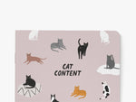 'Cat Content' Pink Notebook | Laughing Sisters UK