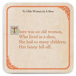 Her fanny fell off - funny rhyme drinks coaster | Laughing Sisters UK