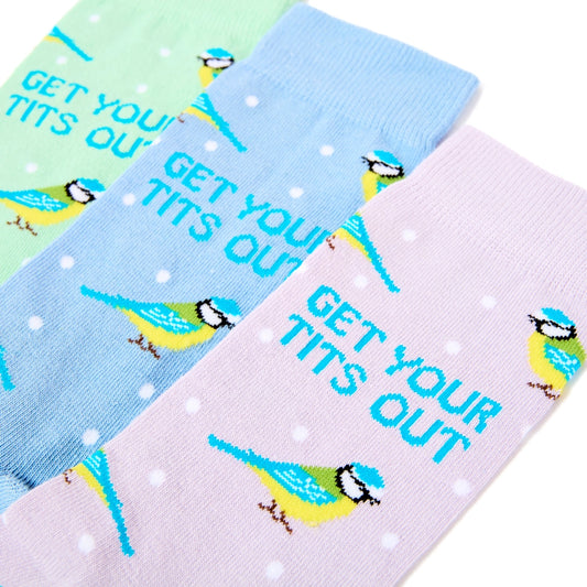 Get Your Tits Out - Funny Mens Socks | Laughing Sisters UK