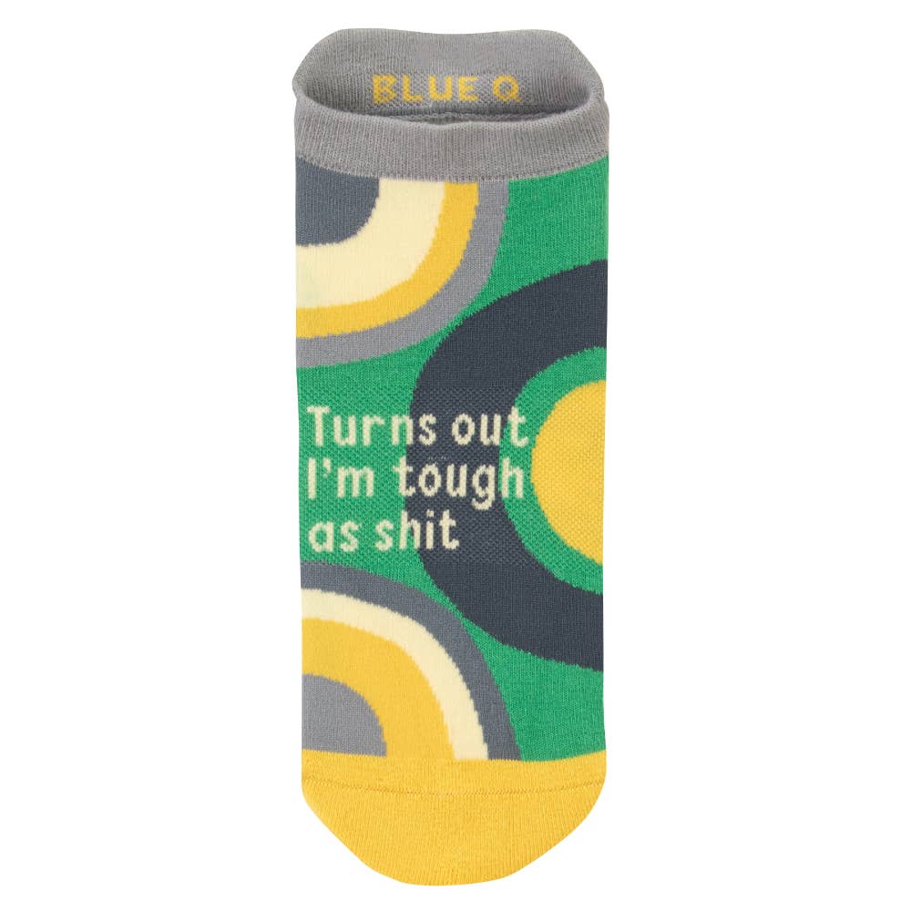 Tough as shit - sweary womens trainer socks | Laughing Sisters UK