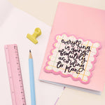 According to Plan Cute Vinyl Sticker | Laughing Sisters UK