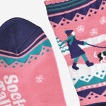 Winter dog walk - Women's Bamboo Christmas Socks | Laughing Sisters UK