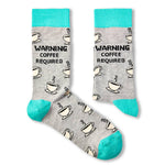 'Warning Coffee Required' Socks