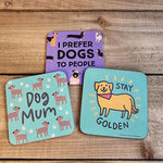 Dog Lovers Sock & Coaster Gift Set - Gift Box