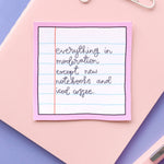 Notebooks & Iced Coffee Vinyl Sticker | Laughing Sisters UK