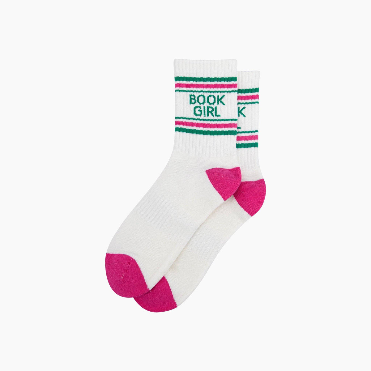 Book Girl - Organic Cotton Women's Sports Socks. Gifts for book lovers | Laughing Sisters UK