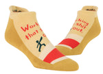 Working that shit out - funny women's trainer socks | Laughing Sisters UK