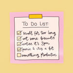 To Do List - Cute Vinyl Sticker | Laughing Sisters UK