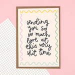 Sending love at this shit time sympathy greeting card | Laughing Sisters UK