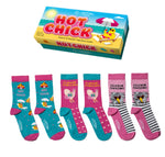 Hot Chick - Funny women's socks gift set | Laughing Sisters UK