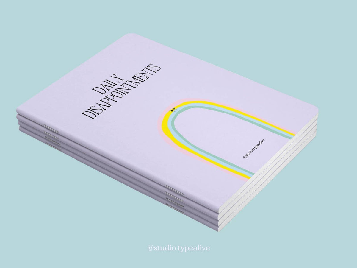 'Daily Disappointments' Notebook | Laughing Sisters UK