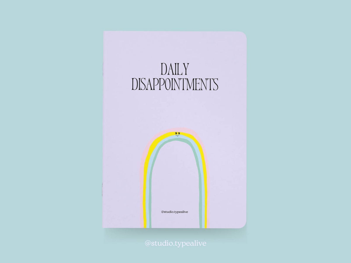 'Daily Disappointments' Notebook | Laughing Sisters UK