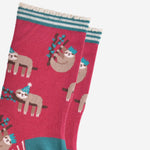 Party Sloth Fun Women's Bamboo Socks | Laughing Sisters UK