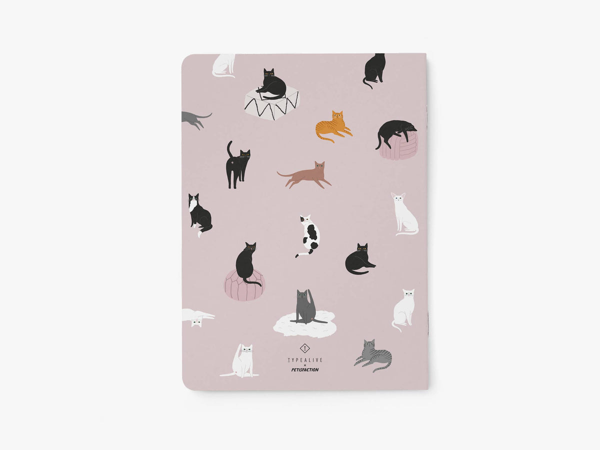 'Cat Content' Pink Notebook | Laughing Sisters UK