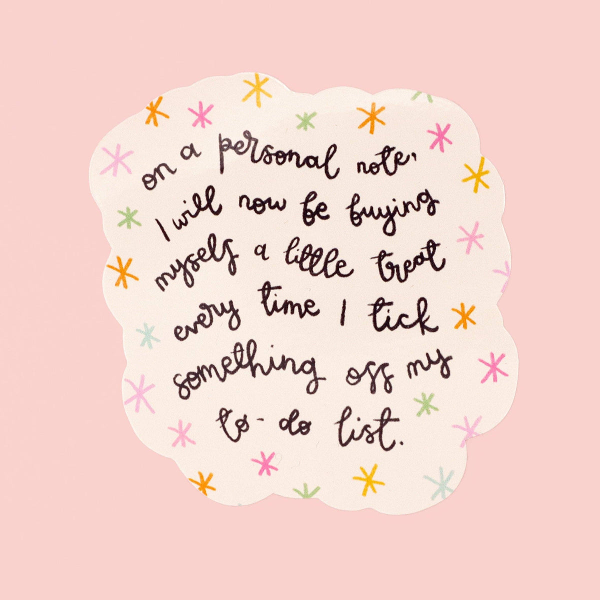 A Little Treat - Cute Vinyl Sticker | Laughing Sisters UK