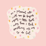 A Little Treat - Cute Vinyl Sticker | Laughing Sisters UK