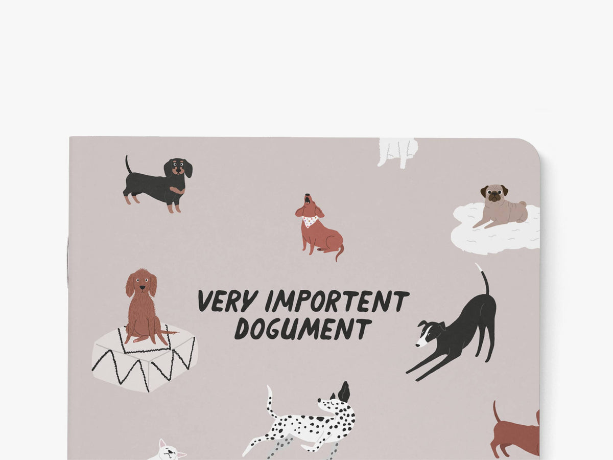 'Very Important Dogument' Notebook | Laughing Sisters UK