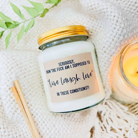 Live Laugh Love Scented Candle - Candles