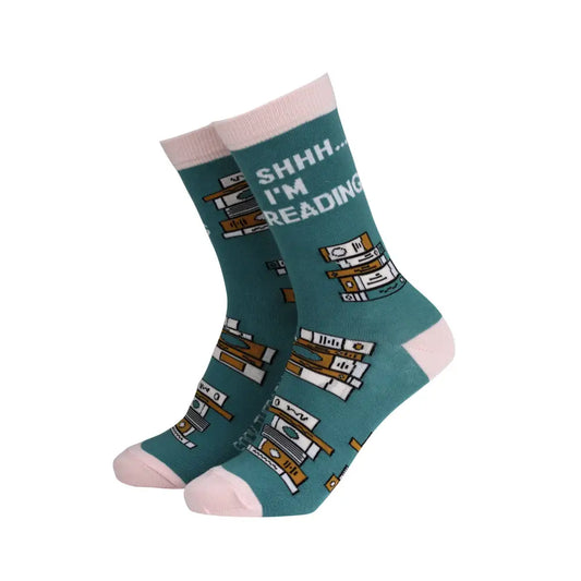 Shhh I’m Reading - Women’s Bamboo Socks - Socks