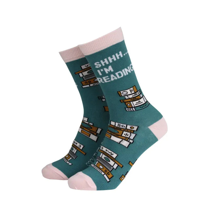 Shhh I’m Reading - Women’s Bamboo Socks - Socks