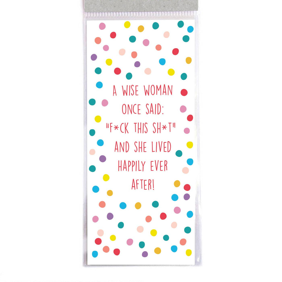 'A wise woman' magnetic bookmark - sweary gift for book lovers